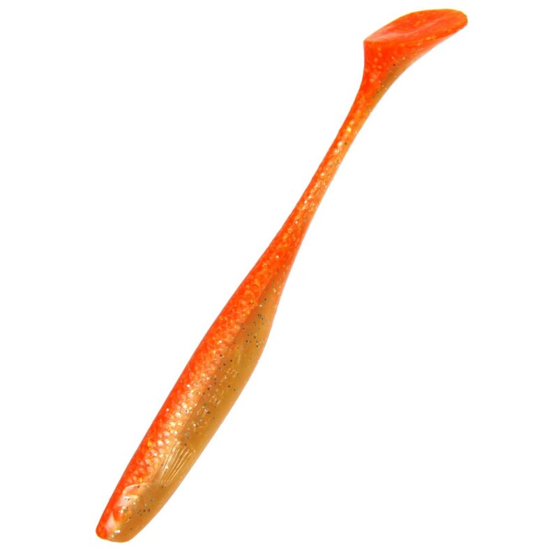 K.P Baits Lazy Shad Gummifisch 4" 10 cm 5 Stück 043 Orange