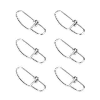G.T.R Insurance Snap Crosslock Stainless Steel Größe 4 - 2,5 cm - 6 Stück