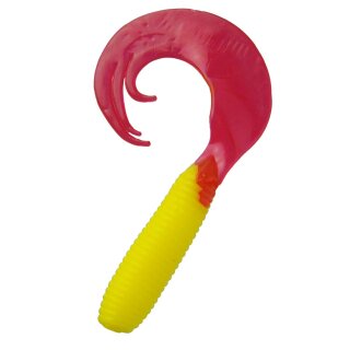 Relax Twister Gummiköder 7,5 cm 15 Stück 052 Rot Gelb