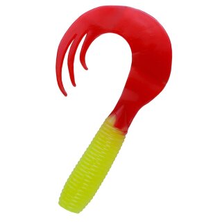 Relax Twister Gummiköder 7,5 cm 15 Stück 097 Chartreuse Rot