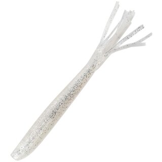 Major Fish Fransenmann Fransenköder Gummifisch 15 cm 5 Stück White Silver Flake