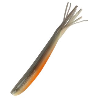 Major Fish Fransenmann Fransenköder Gummifisch 15 cm 5 Stück Black Orange