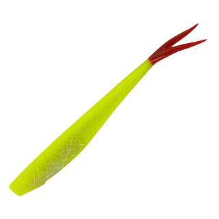 K.P Baits XO Minnow 6,5" 5 Stück 065 Chartreuse Firetail