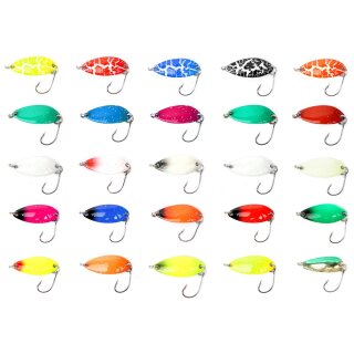 Major Fish XL Forellen Spoon Set Blinker Box 25 Stück