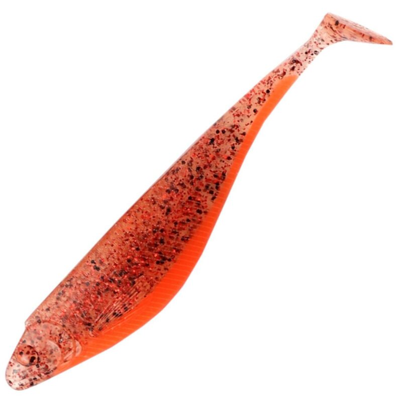 Major Fish Rabaza Shad Gummifisch 10 cm 4 Stück Red Robin