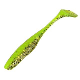 K.P Baits Lazy Shad Gummifisch 3" 7,5 cm 5 Stück 213 Chartreuse Gold