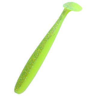 Relax Bass 3" 9,5 cm Gummifisch Action Shad L032 Chartreuse Glitzer