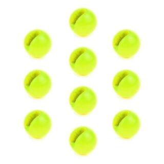 Slotted Tungsten Beads Perlen Geschlitzt 10 Stück Fluo Chartreuse 3,5 mm - 0,3 Gramm
