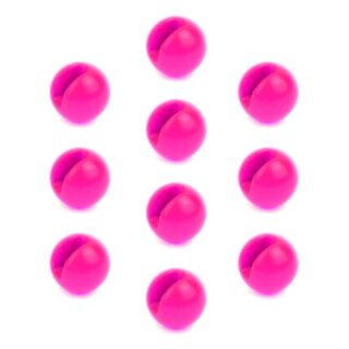 Slotted Tungsten Beads Perlen Geschlitzt 10 Stück Fluo Pink 4,6 mm - 0,8 Gramm