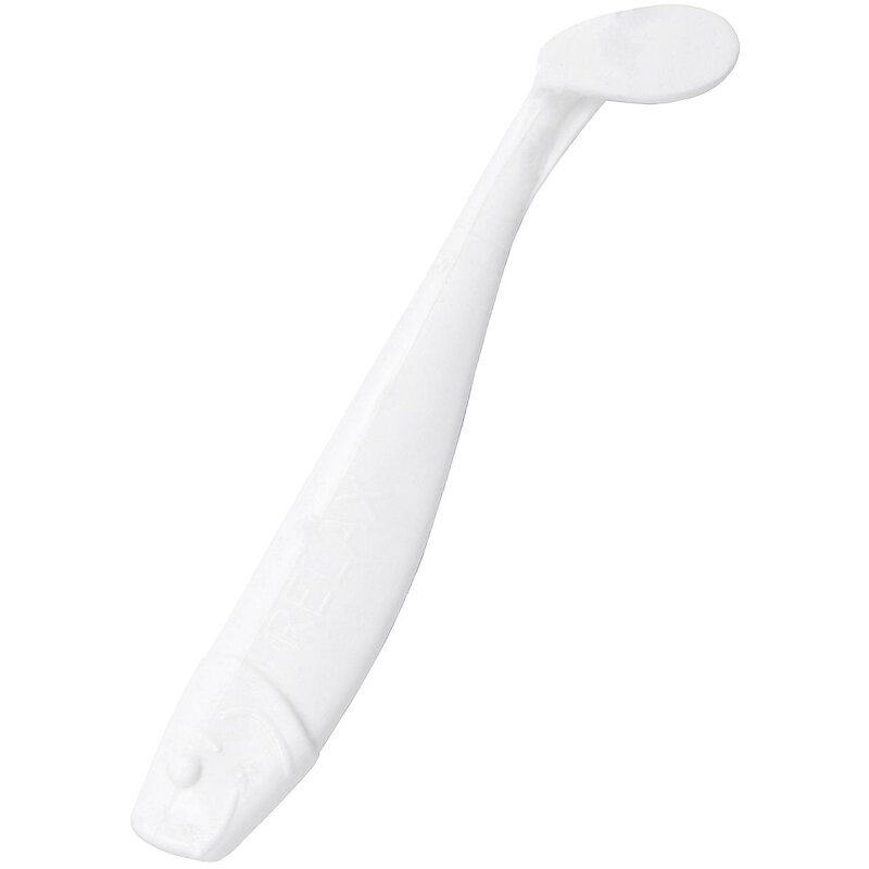 Relax King Shad 4" 10 cm Gummifisch 10 Stück 001 reinweiss