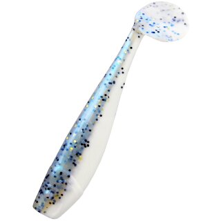 Relax King Shad 4" 10 cm Gummifisch 10 Stück L353 Weiss Hellblau