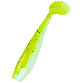 Relax King Shad 4" 10 cm Gummifisch 10 Stück L339 Gelb Weiss