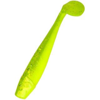 Relax King Shad 4" 10 cm Gummifisch 10 Stück B034 perlgrün  / fluogrün-Glitter