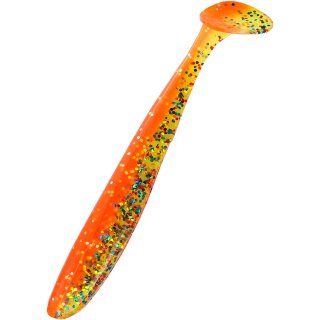 Relax Bass 5" 12,5 cm Gummifisch Action Shad L272 Orange Grün Glitter