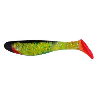 Relax Kopyto Gummifische 2,5" 6,25 cm 5 Stück 067 Grün Schwarz Rot
