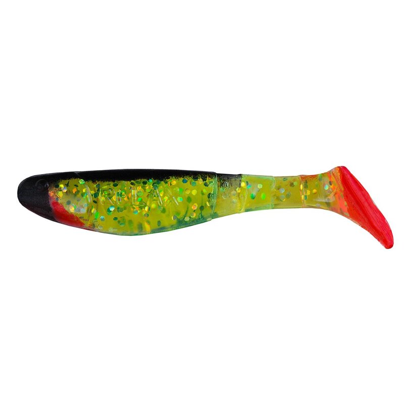 Relax Kopyto Gummifische 2,5" 6,25 cm 5 Stück 067 Grün Schwarz Rot