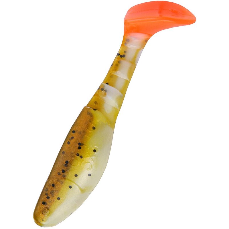 B072OT reinweiss / olivebraun-Glitter / orange tail