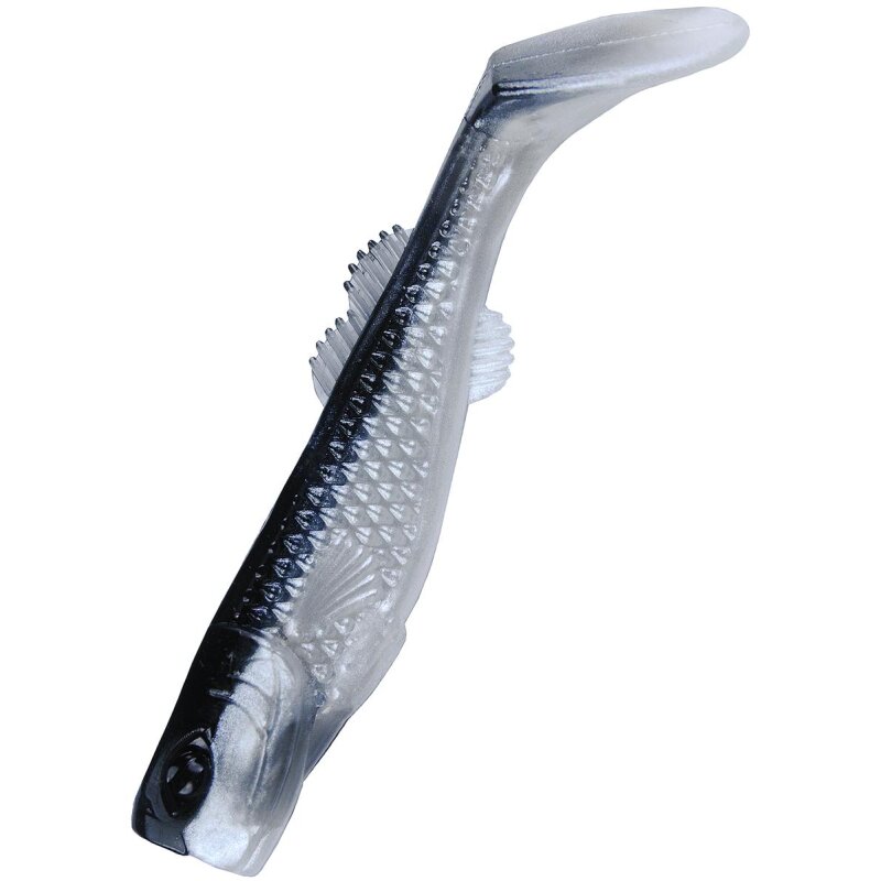 Relax Kalifornia 3" 7,5 cm 5 Stück Barsch Zander Gummiköder L016 Schwarz Silber
