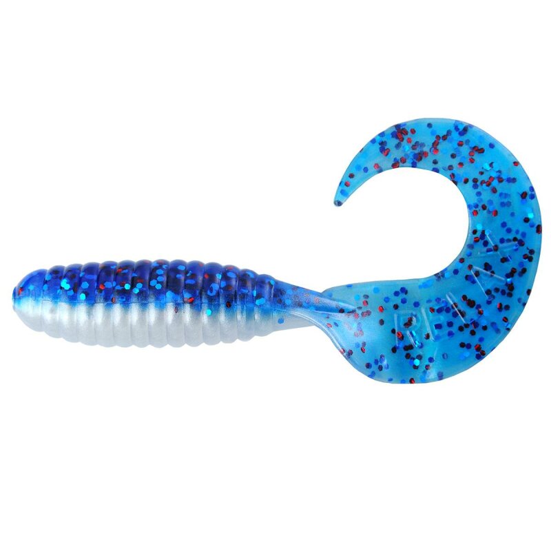 3 Relax Twister 9cm Crystal mit Blau Glitter,Perlmut-Blau glänzend von Shadxpert 
