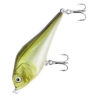 Major Fish Medium Jerk Jerkbait 10 cm Hecht Wobbler Ayu Green