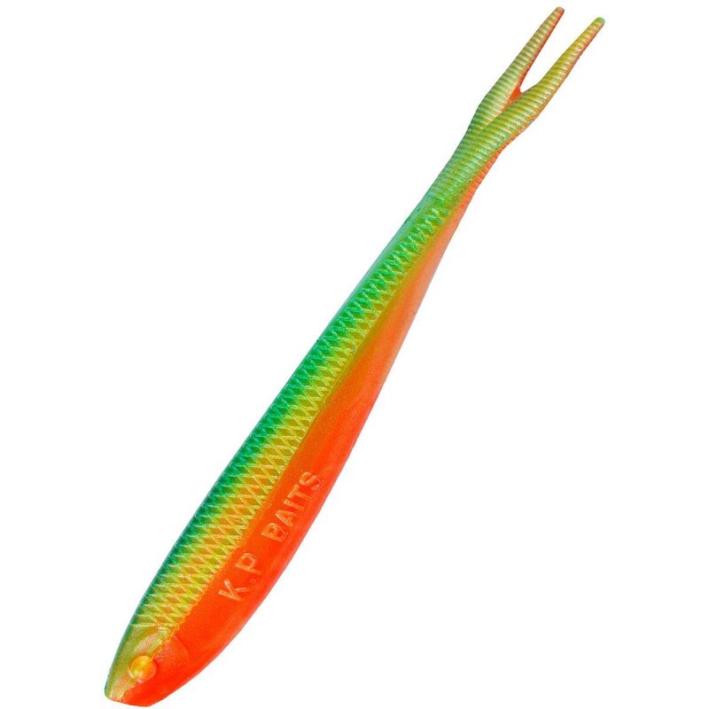 K.P XO Baby Dropshot V Tail Gummifische 2,6" 6 Stück 093 Firetiger