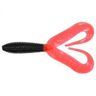 Relax DTT Doppelschwanz Twister 10 cm 10 Stück 382 Black Super Red