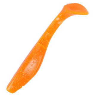 Relax Kopyto Shad 8L" 20 cm Gummifisch 2 Stück L104 Orange Chartreuse Glitter