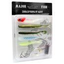 Major Fish Dropshot Kit 11-teilig Köder Set Barsch...