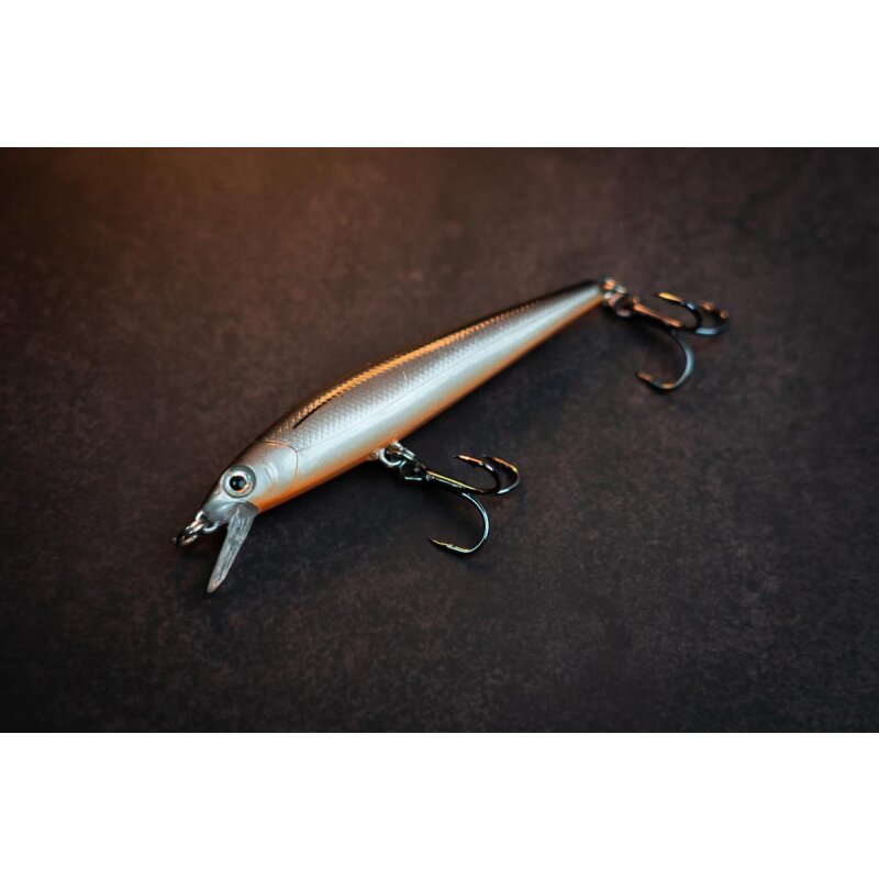 Major Fish Raptor Barsch Wobbler Flachläufer 7 cm Carbon Orange