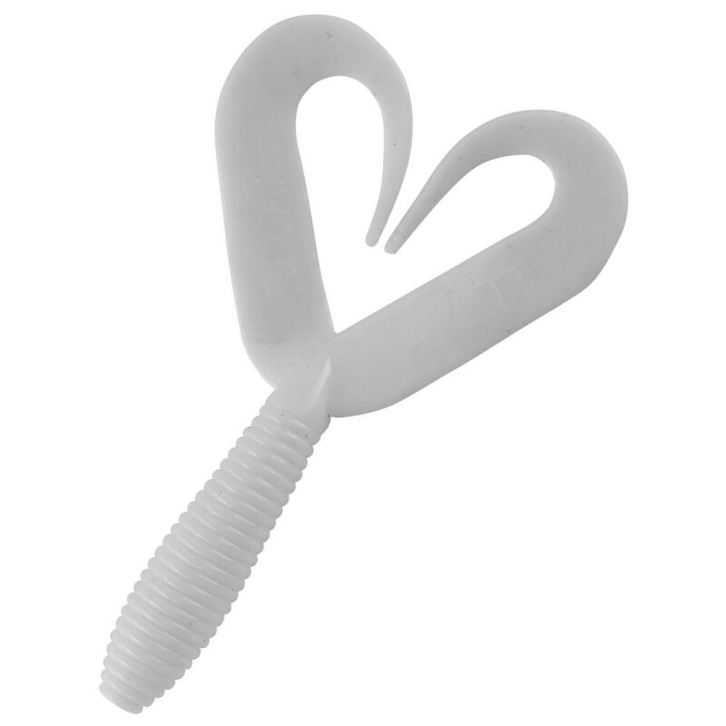 Relax DTT Doppelschwanz Twister 10 cm 10 Stück 001 Weiss