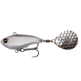 Savage Gear Fat Tail Spin 8 cm 24 Gramm Spin Jig White Silver