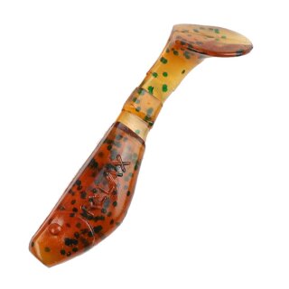 Relax Kopyto 2" 4 Stück Gummifisch 099 Rotbeer Green Glitter