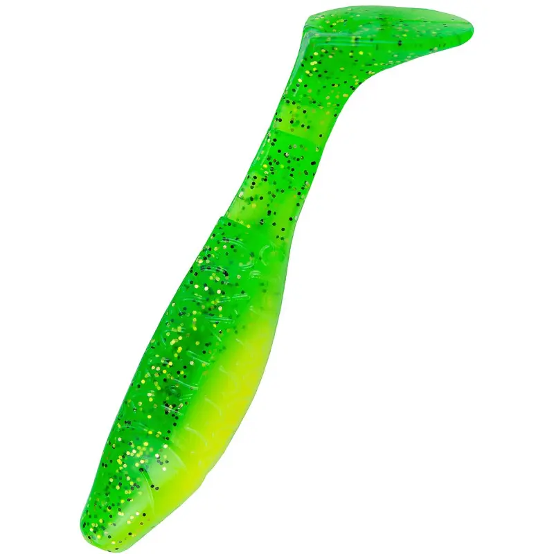 B002 fluogelb  / grün-Glitter