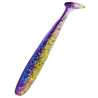 Relax Bass 3" 9,5 cm Gummifisch Action Shad L321 Violett Gold Glitter