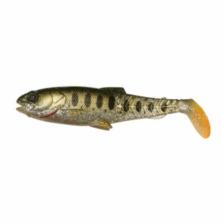 Savage Gear Craft Cannibal Paddletail Shad 8,5 cm 1 Stück Olive Silver Smolt