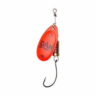 Dam Effzett Einfach Spinner Single Hook Rot - Gr. 2