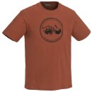 Pinewood Camp T Shirt Bio Baumwolle 5570 Terracotta