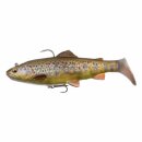 Savage Gear 4D Trout Rattle Shad 17 cm Dark Brown Trout