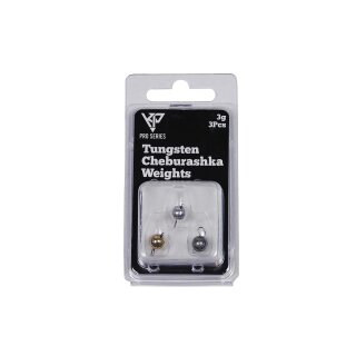 K.P Tungsten Cheburashka Bottom Jig Sinker Chebu 3 Gramm Natur 3 Stück