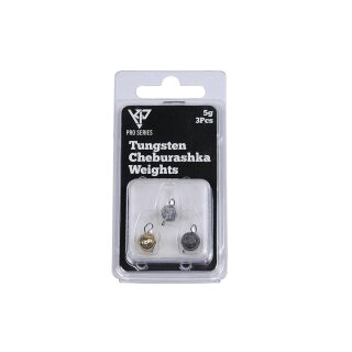 K.P Tungsten Cheburashka Bottom Jig Sinker Chebu 5 Gramm Natur 3 Stück