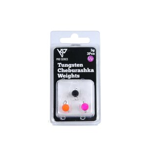 K.P Tungsten Cheburashka Bottom Jig Sinker Chebu 3 Gramm UV aktiv 3 Stück