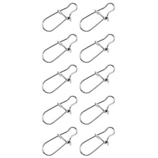 Major Fish Duo Lock Snaps Stainless Steel