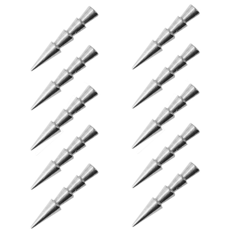 Major Fish Tungsten Nail Sinker Spikes 10 Stück 0,9 Gramm