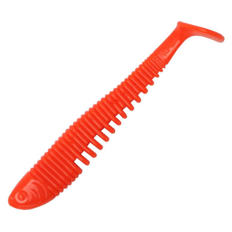 K.P Baits Skeleton Shad Gummifisch 4" 10 cm 5 Stück 071 UV Orange