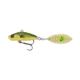 Savage Gear 3D Sticklebait Tail Spin Jig Spinner 7,3 cm Firetiger