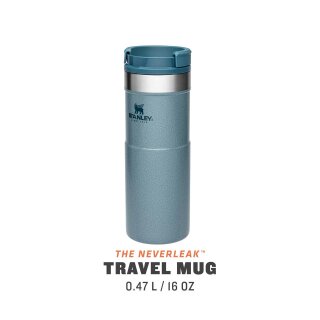 Stanley Thermochbecher Never Leak Travel Mug 0,473 l Ice Blue