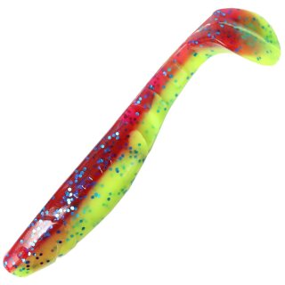 Relax Kopyto 4L 10 cm Gummifische 10 Stück L490 Red Silk Blue Glitter