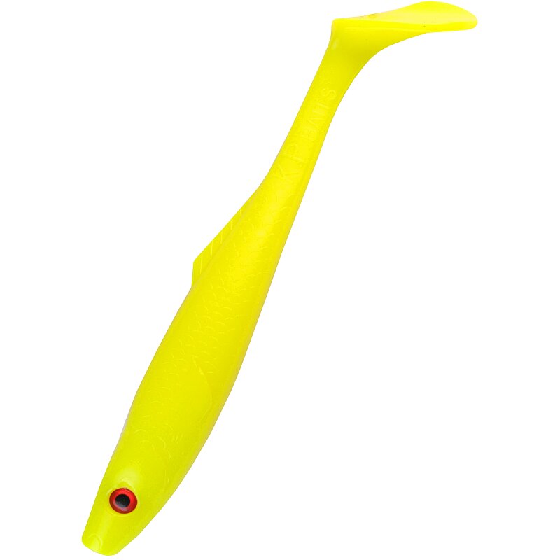 K.P Baits Pike Shad Hecht XXL Gummifisch Swimbait 9" 22,5 cm Fluo Yellow