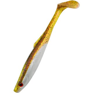 K.P Pike Shad Junior 8" 20 cm Hecht Gummiköder 020 Brown White Turbot