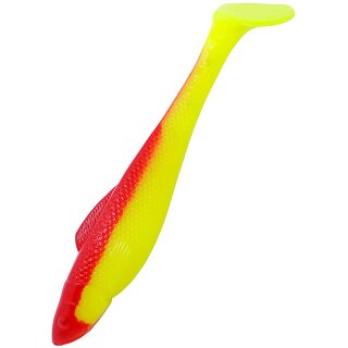 Relax Ohio Shad Gummifisch 5" 12,5 cm 5 Stück 057 fluogelb / rot
